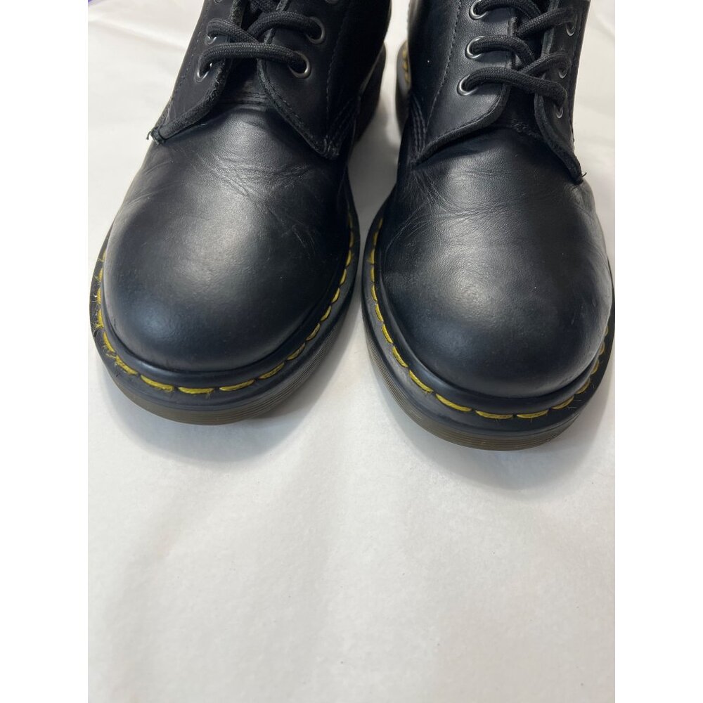 Dr Martens 1460 Black Leather 8-Eye Boots Mens 9 Womens 10 AirWair Sole 42 - Picture 7 of 10